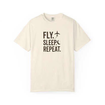 Fly. Sleep. Repeat. Aviation T-Shirt