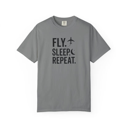 Fly. Sleep. Repeat. Aviation T-Shirt