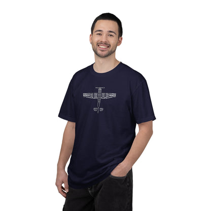 Aviation Word Cloud Airplane Tee