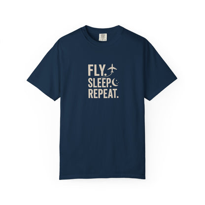 Fly. Sleep. Repeat. Aviation T-Shirt