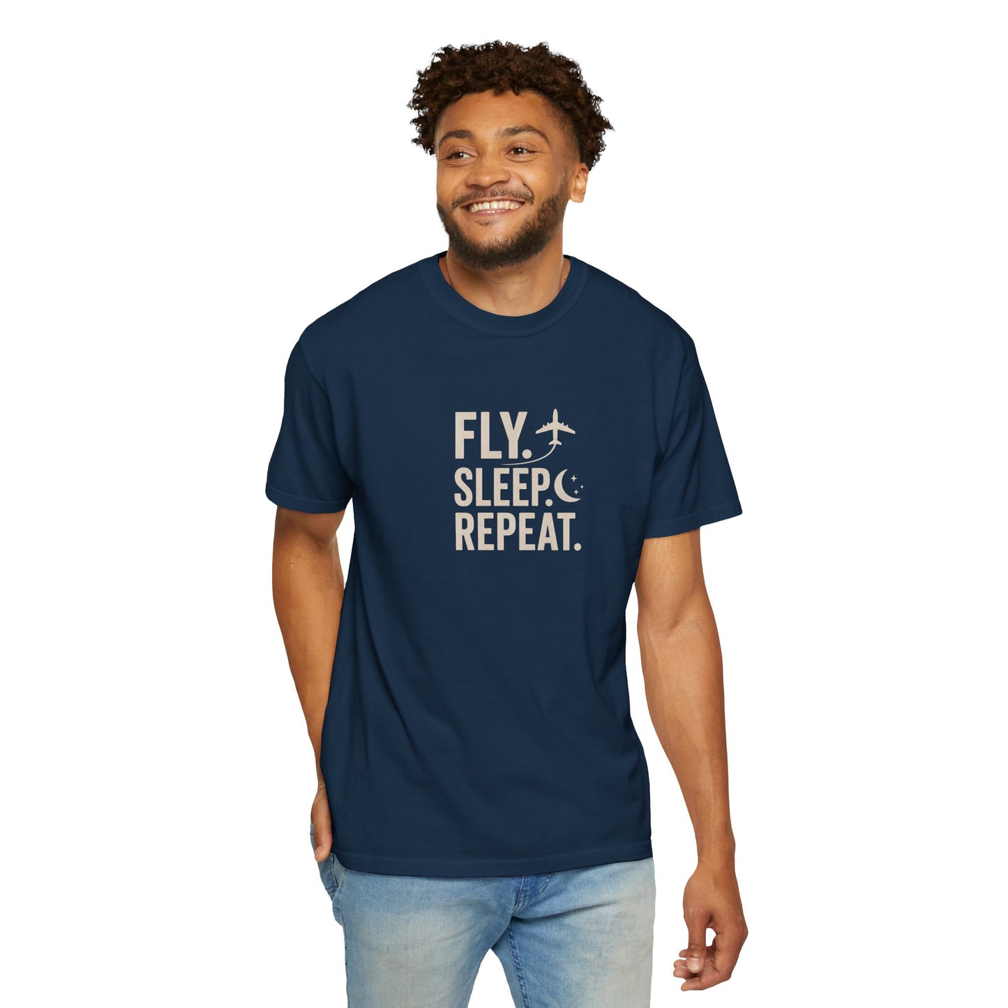Fly. Sleep. Repeat. Aviation T-Shirt