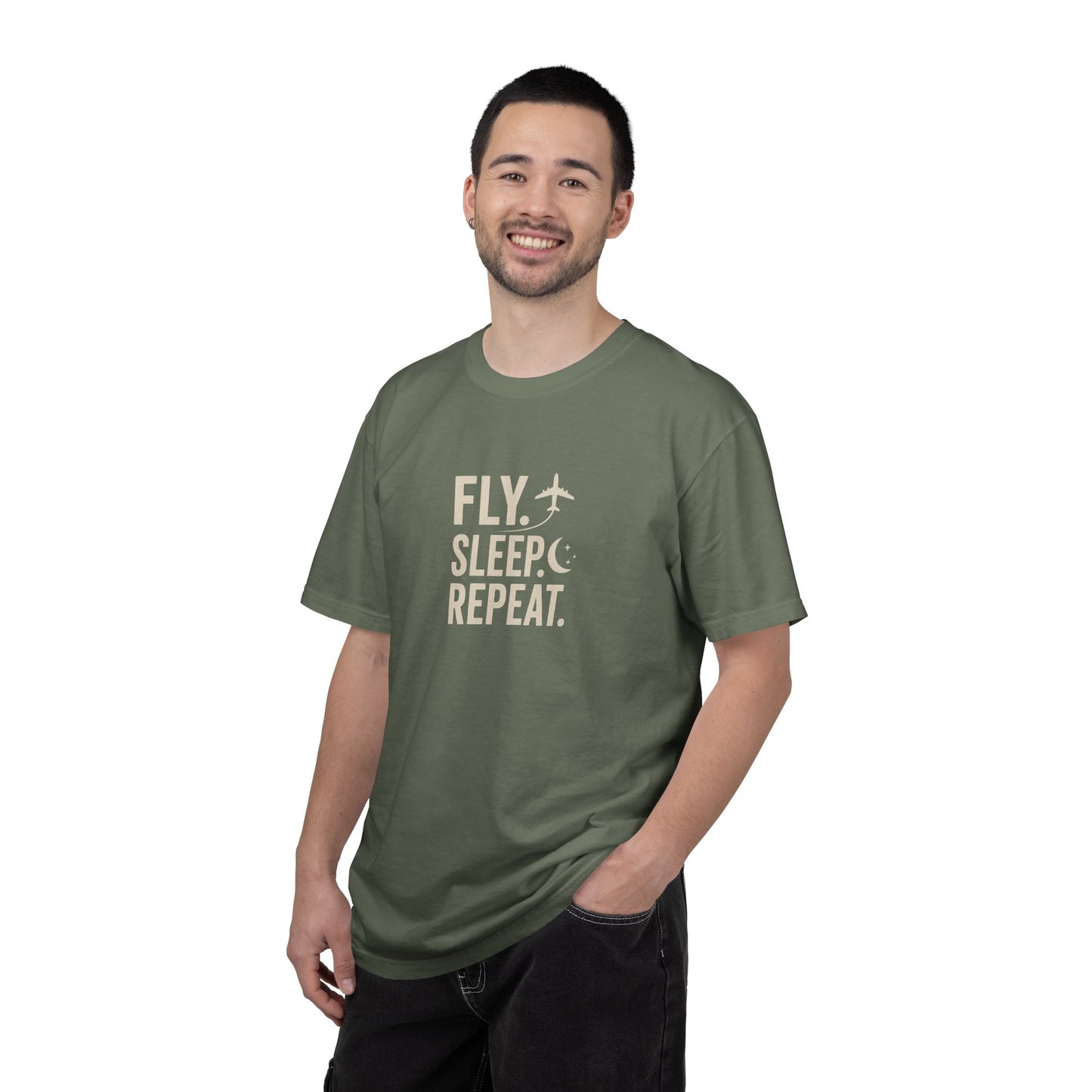 Fly. Sleep. Repeat. Aviation T-Shirt