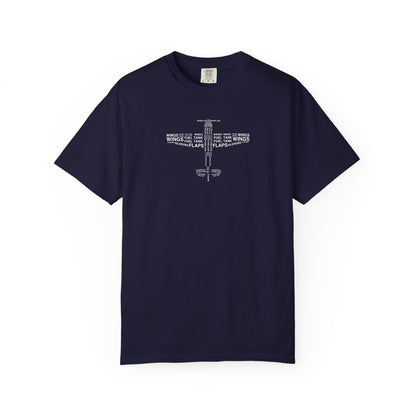 Aviation Word Cloud Airplane Tee