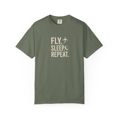 Fly. Sleep. Repeat. Aviation T-Shirt