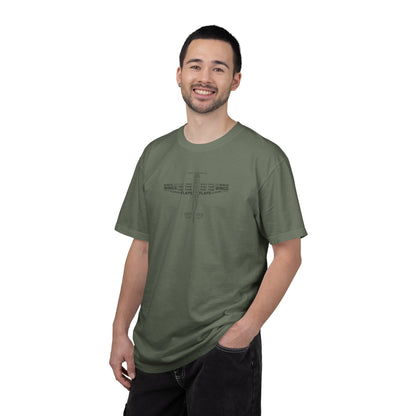 Aviation Word Cloud Airplane Tee