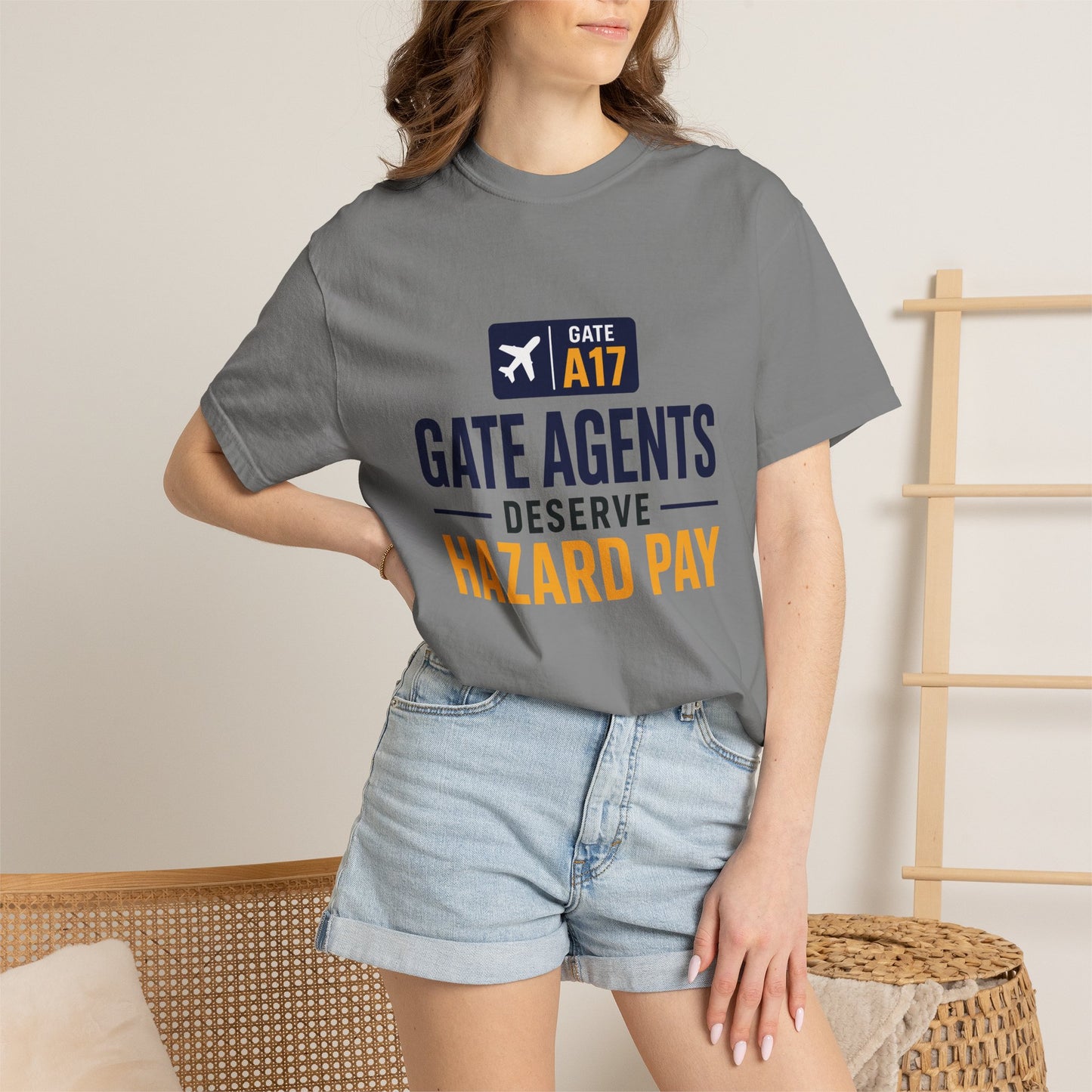 Gate Agents Deserve Hazard Pay T-Shirt