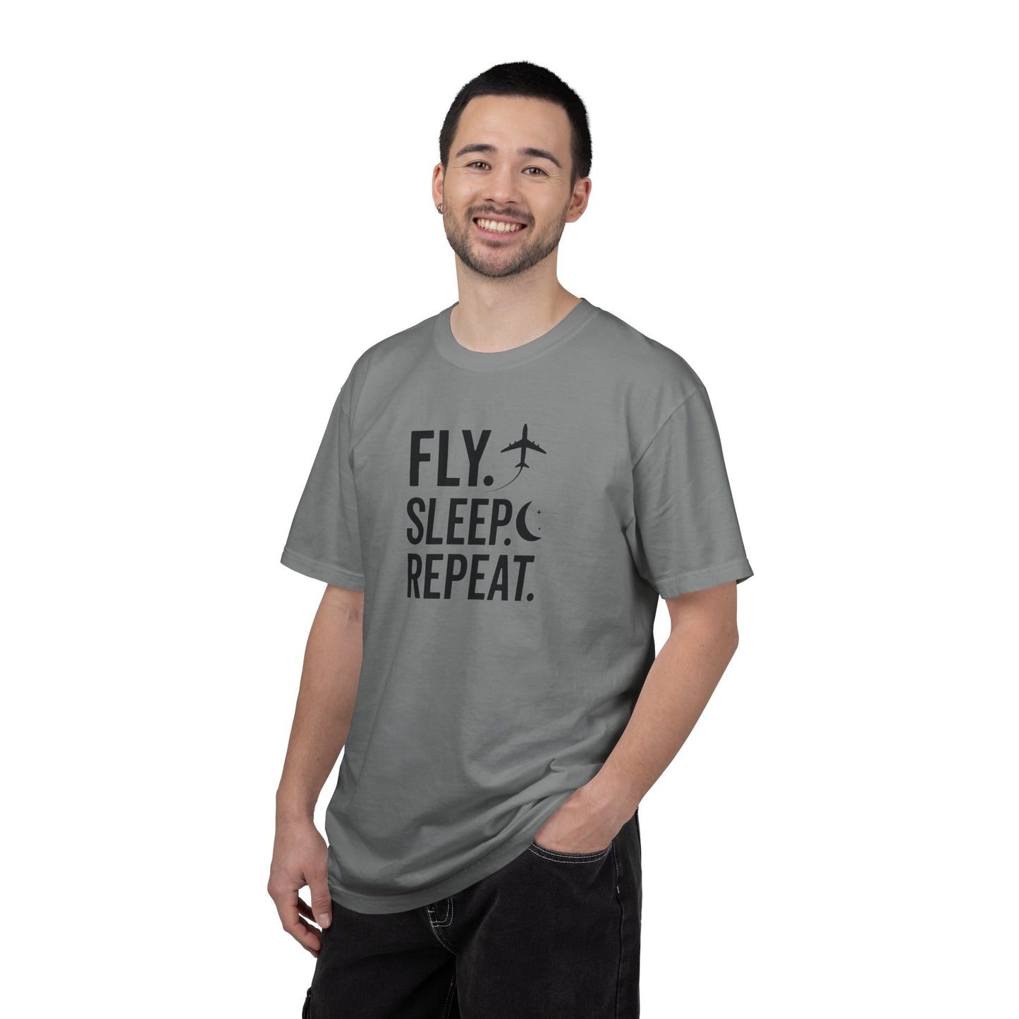 Fly. Sleep. Repeat. Aviation T-Shirt
