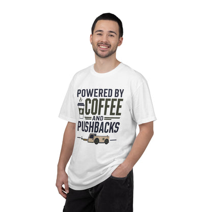 Powered By Coffee and Pushbacks - T-Shirt