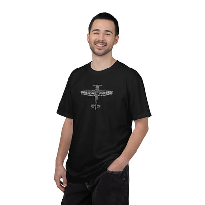 Aviation Word Cloud Airplane Tee
