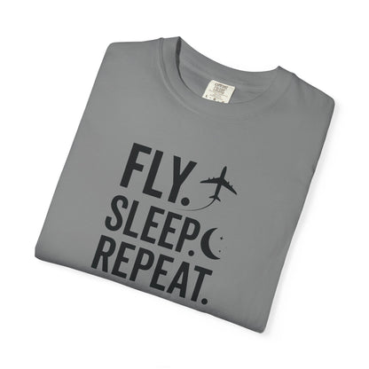 Fly. Sleep. Repeat. Aviation T-Shirt