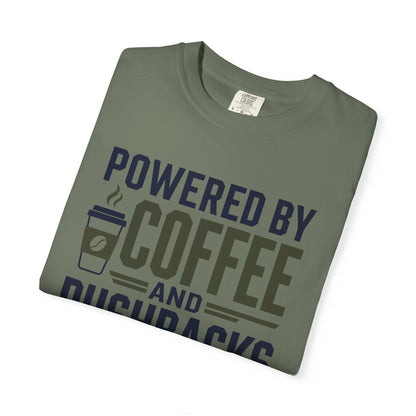Powered By Coffee and Pushbacks - T-Shirt