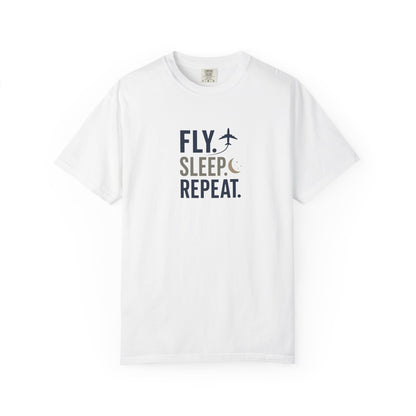 Fly. Sleep. Repeat. Aviation T-Shirt
